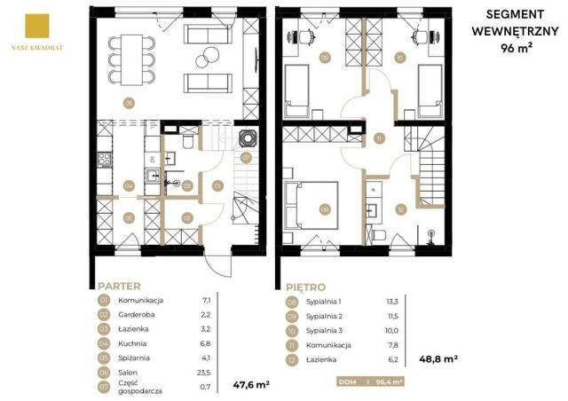 dom szeregowy, 4 pokoje Łódź Nowosolna. Zdjęcie 3