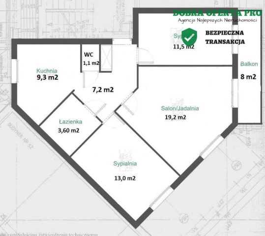 Mieszkanie 3-pokojowe Gdańsk Morena, ul. Pólnicy. Zdjęcie 7