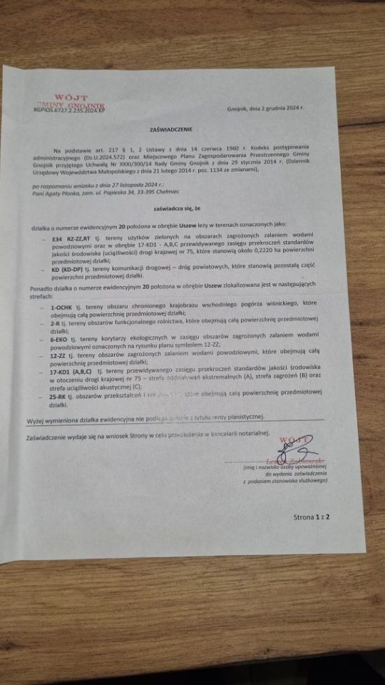 Działka rolna Uszew. Zdjęcie 3