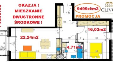 Mieszkanie 2-pokojowe Lublin Felin