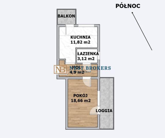 Mieszkanie 1-pokojowe Kraków Rakowice, ul. Śliczna. Zdjęcie 3