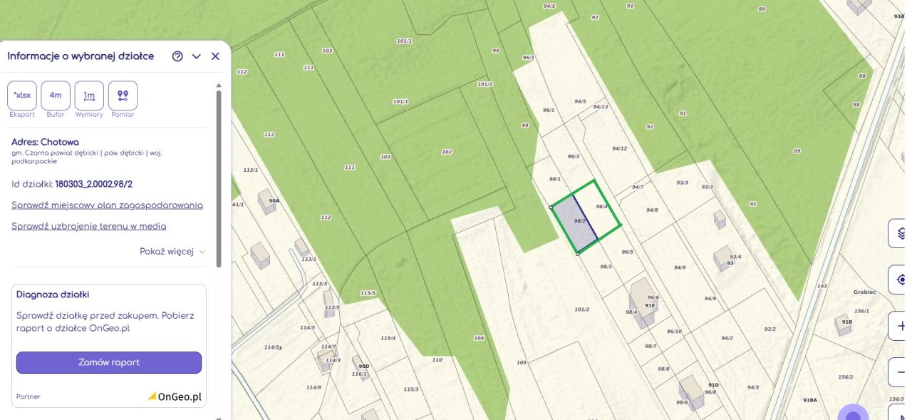 Działka inna Chotowa