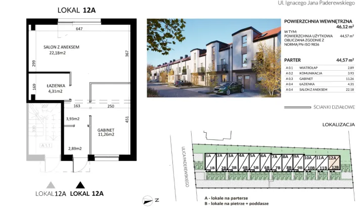 Mieszkanie 2-pokojowe Pruszków Bąki, ul. Ignacego Jana Paderewskiego