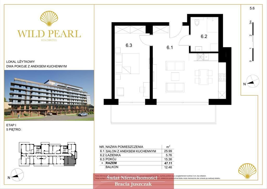 Mieszkanie 2-pokojowe Kołobrzeg. Zdjęcie 3