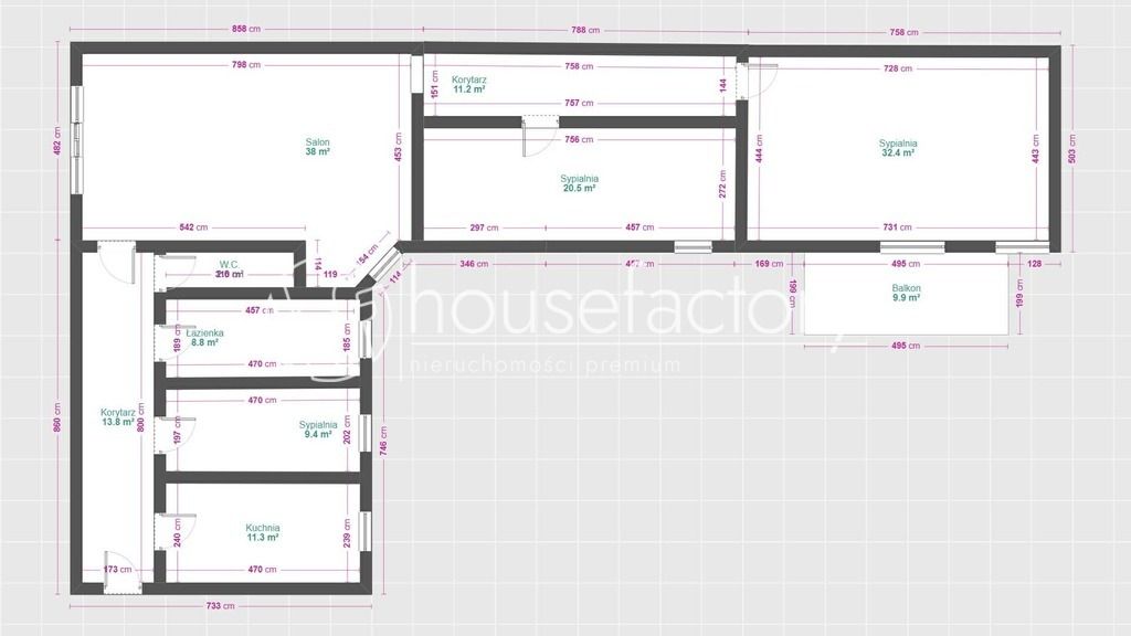 Mieszkanie 4-pokojowe Łódź, ul. Piotrkowska. Zdjęcie 15