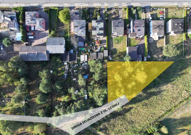 Działka budowlana Woźniki Dyrdy, ul. Leśna. Zdjęcie 1