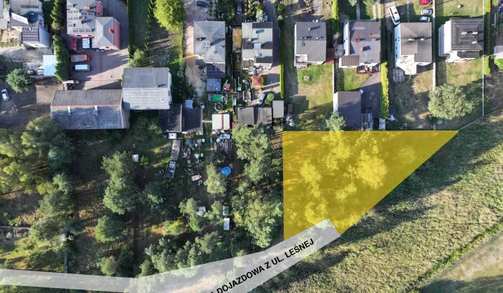 Działka budowlana Woźniki Dyrdy, ul. Leśna