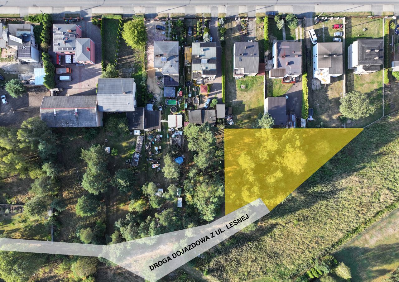 Działka budowlana Woźniki Dyrdy, ul. Leśna. Zdjęcie 1