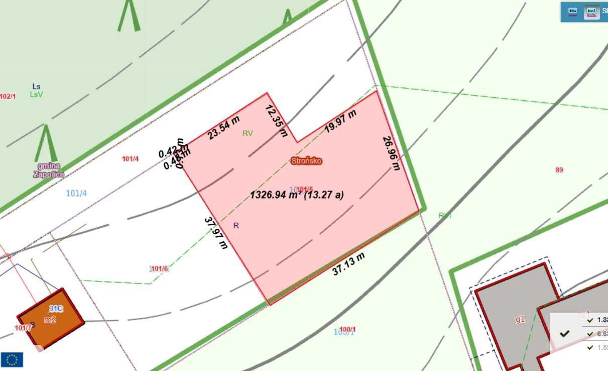 Działka budowlana Strońsko. Zdjęcie 3