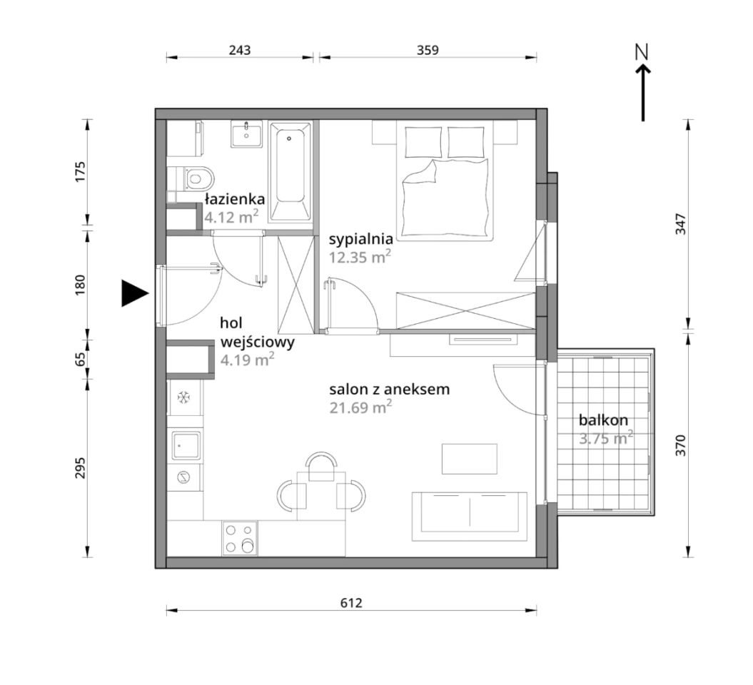 Mieszkanie 2-pokojowe Warszawa Praga-Południe, ul. Podskarbińska. Zdjęcie 7