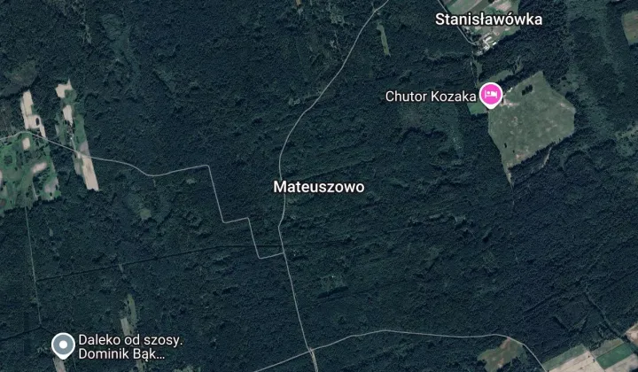 Działka leśna Mateuszowo