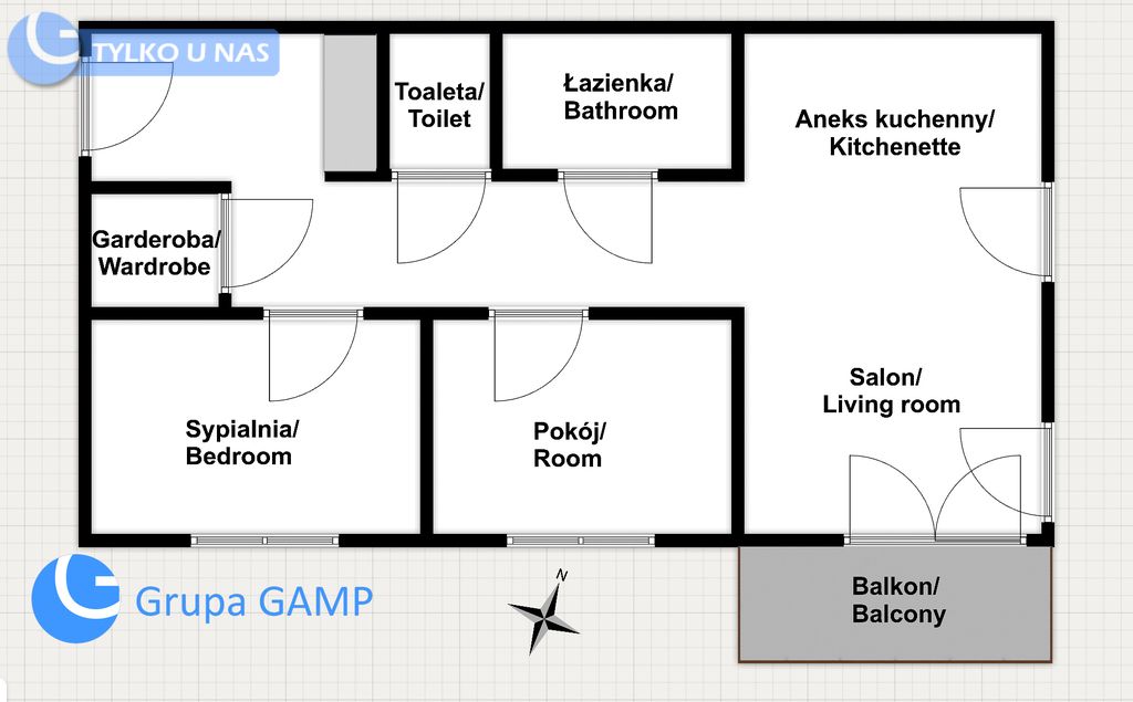 Mieszkanie 3-pokojowe Kraków Bronowice, ul. Bartosza Głowackiego. Zdjęcie 16