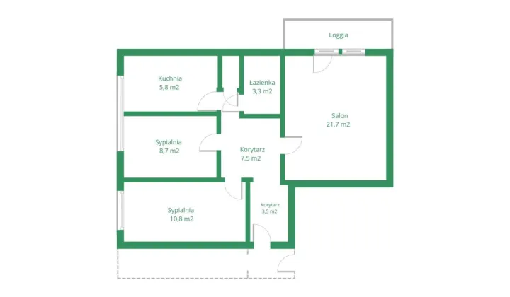 Mieszkanie 3-pokojowe Gdańsk Morena, ul. Henryka Arctowskiego