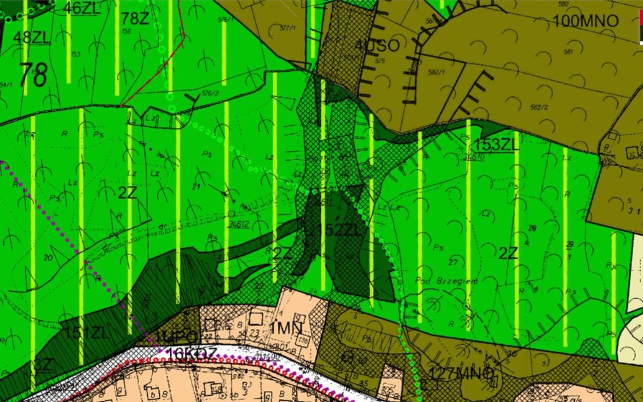 Działka rolno-budowlana Chorągwica Na Brzegu. Zdjęcie 2