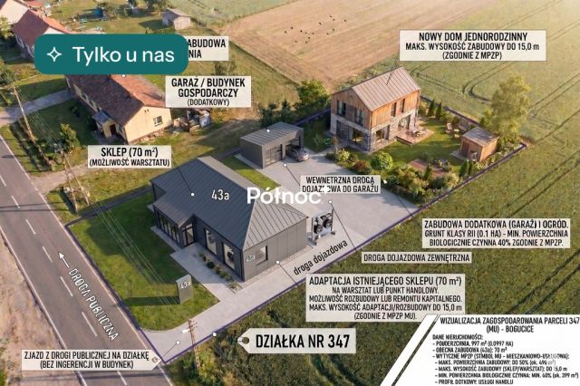 Działka budowlana Bogucice. Zdjęcie 1
