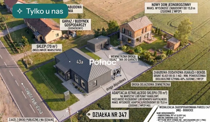 Działka budowlana Bogucice