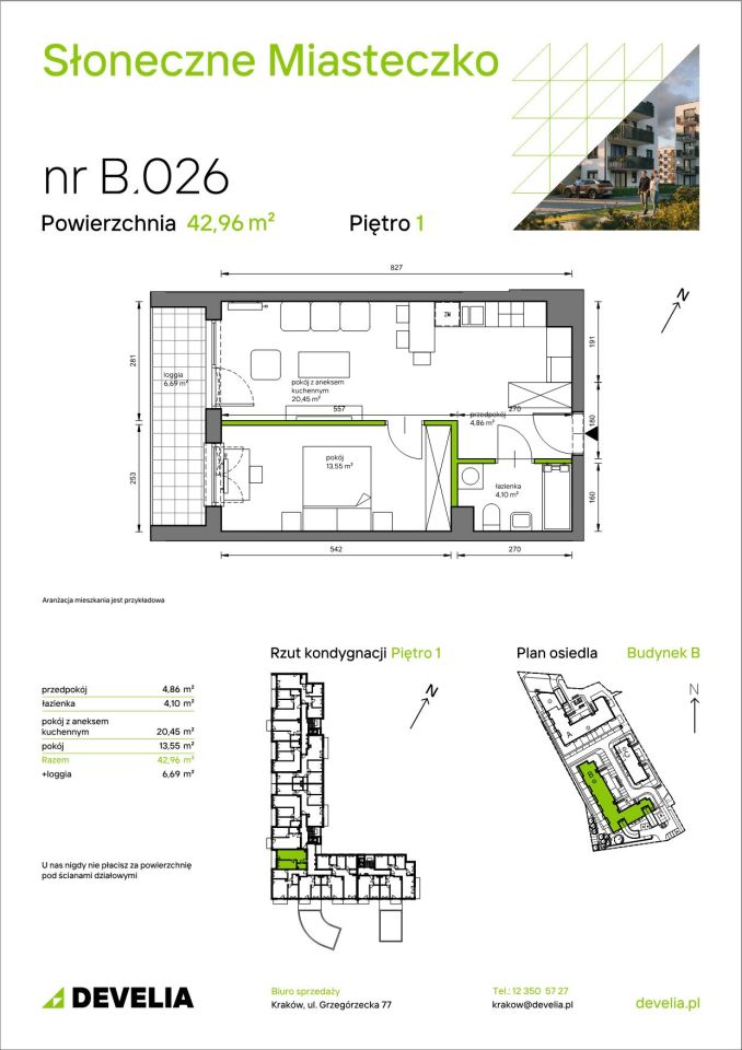 Mieszkanie 2-pokojowe Kraków Bieżanów, ul. Henryka i Karola Czeczów. Zdjęcie 7