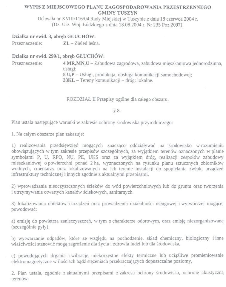 Działka inwestycyjna Głuchów, ul. Długa. Zdjęcie 4