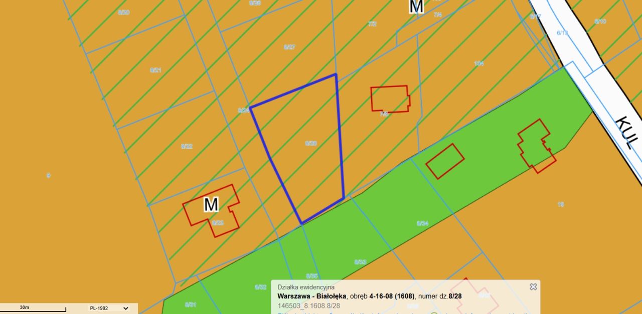 Działka budowlana Warszawa Białołęka, Stary Dwór