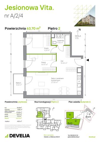 Mieszkanie 3-pokojowe Gdańsk Wrzeszcz, ul. Jesionowa. Zdjęcie 6