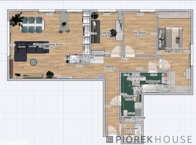 Mieszkanie 4-pokojowe Warszawa Mokotów, ul. Przebiśniegów. Zdjęcie 4