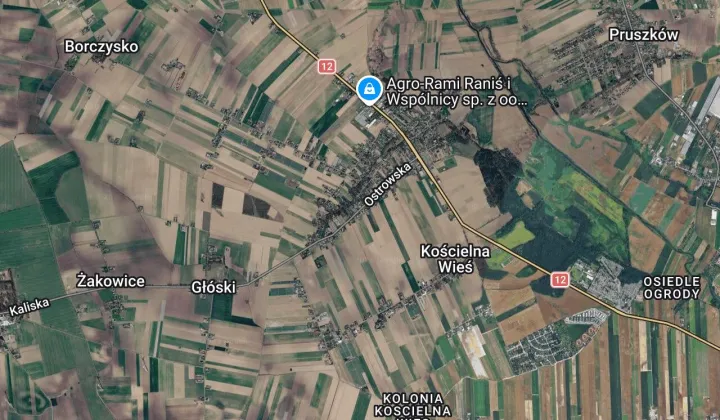 Działka budowlana Kościelna Wieś, ul. Ostrowska