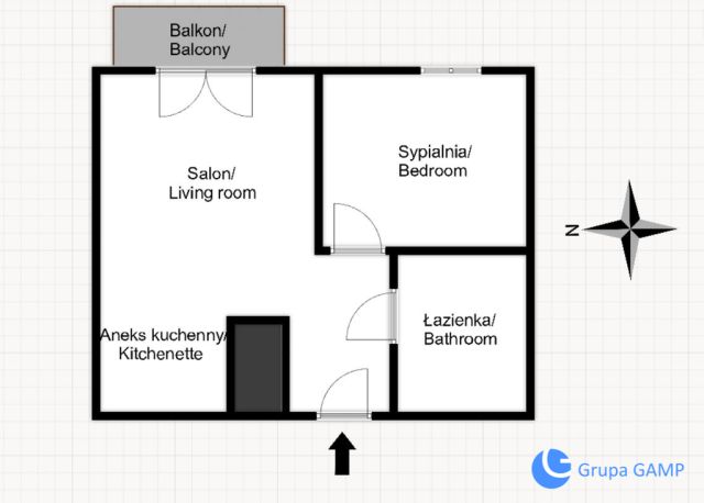 Mieszkanie 2-pokojowe Kraków Mistrzejowice, ul. Franciszka Kniaźnina. Zdjęcie 15