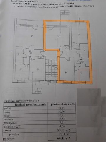 Mieszkanie 3-pokojowe Milicz, ul. Mikołaja Kopernika. Zdjęcie 1