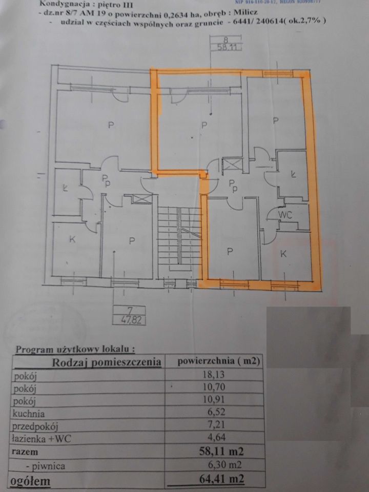 Mieszkanie 3-pokojowe Milicz, ul. Mikołaja Kopernika. Zdjęcie 1
