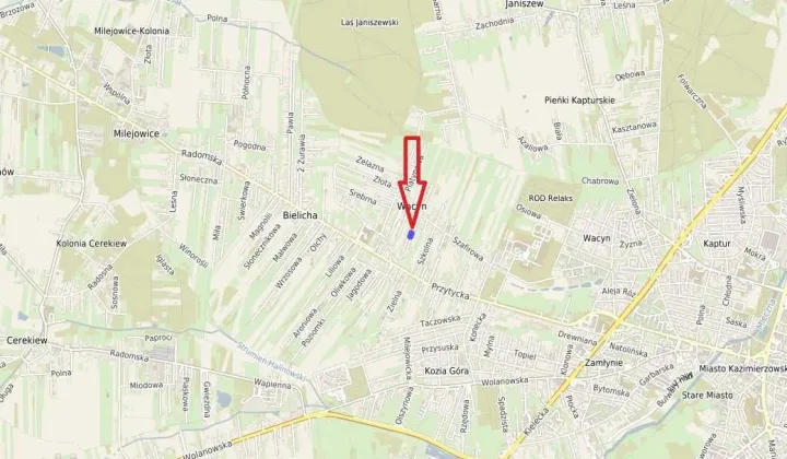 Działka budowlana Wacyn, ul. Jaśminowa