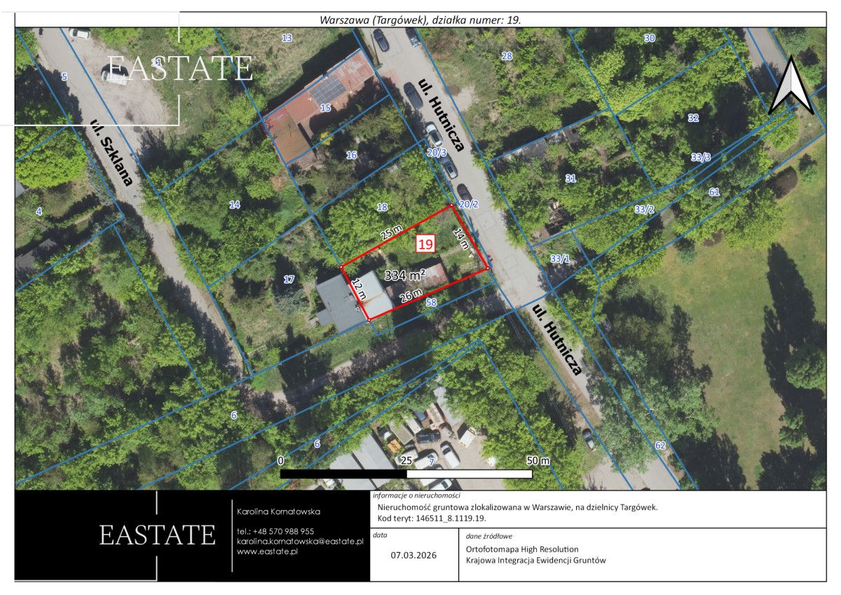 Działka inwestycyjna Warszawa Targówek, ul. Hutnicza. Zdjęcie 2