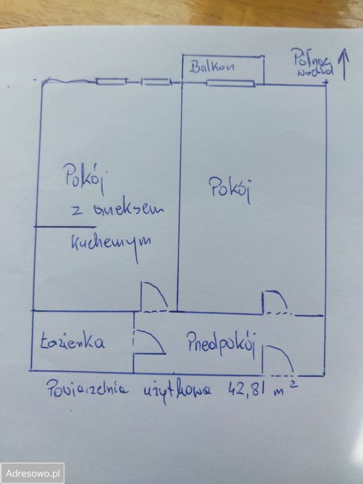 Mieszkanie 2-pokojowe Rzeszów Śródmieście, ul. Aleksandra Fredry. Zdjęcie 3
