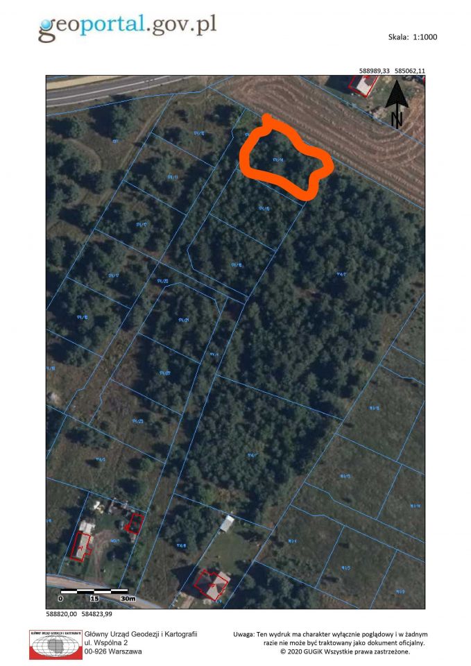 Działka budowlana Parcele Łomskie. Zdjęcie 2