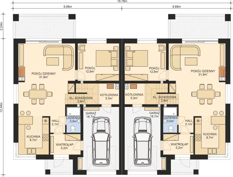 bliźniak, 5 pokoi Michałowice-Wieś, ul. Aksamitna. Zdjęcie 3