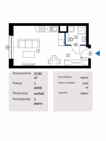 Mieszkanie 1-pokojowe Łódź Retkinia, ul. Maratońska. Zdjęcie 8