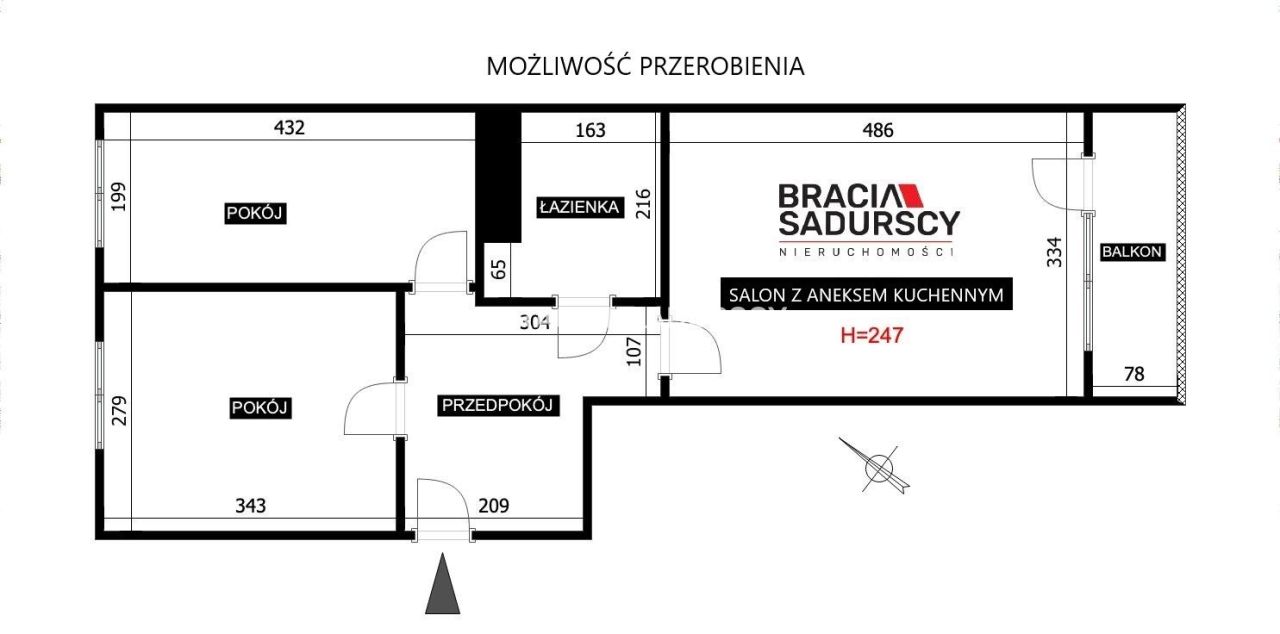 Mieszkanie 2-pokojowe Kraków Dębniki, ul. Komandosów. Zdjęcie 4