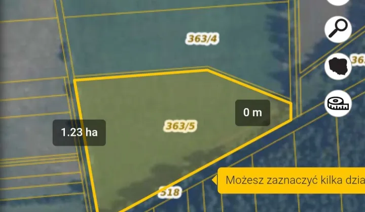 Działka rolna Wygnanka Anielki