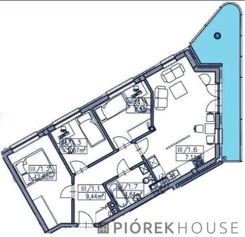 Mieszkanie 4-pokojowe Warszawa Praga-Południe, ul. Pustelnicka. Zdjęcie 8