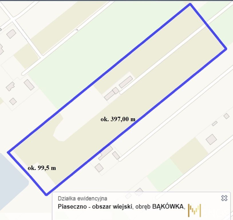 Działka inwestycyjna Bąkówka, ul. Przy Grobli. Zdjęcie 2
