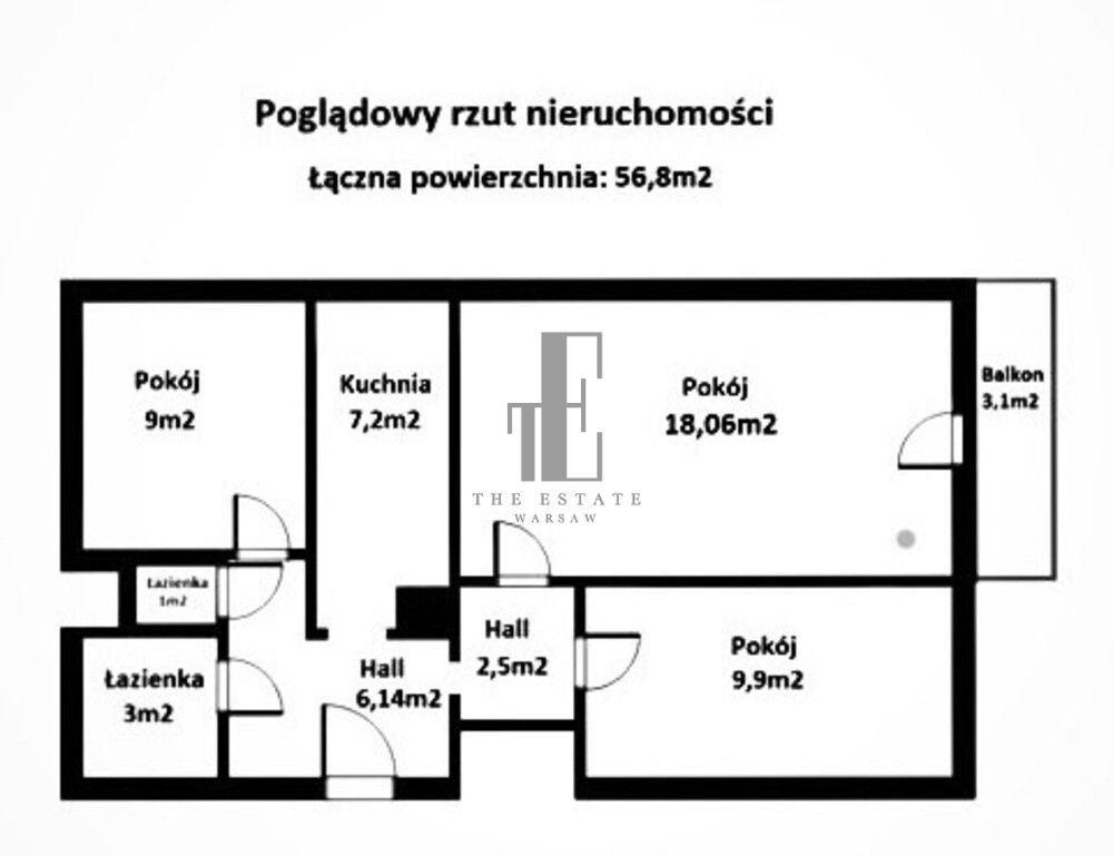 Mieszkanie 3-pokojowe Warszawa Ursynów, ul. Stefana Szolc-Rogozińskiego. Zdjęcie 14