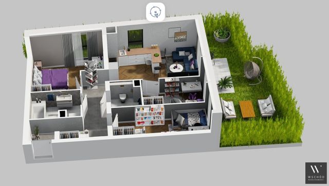 Mieszkanie 4-pokojowe Kraków Podgórze. Zdjęcie 2