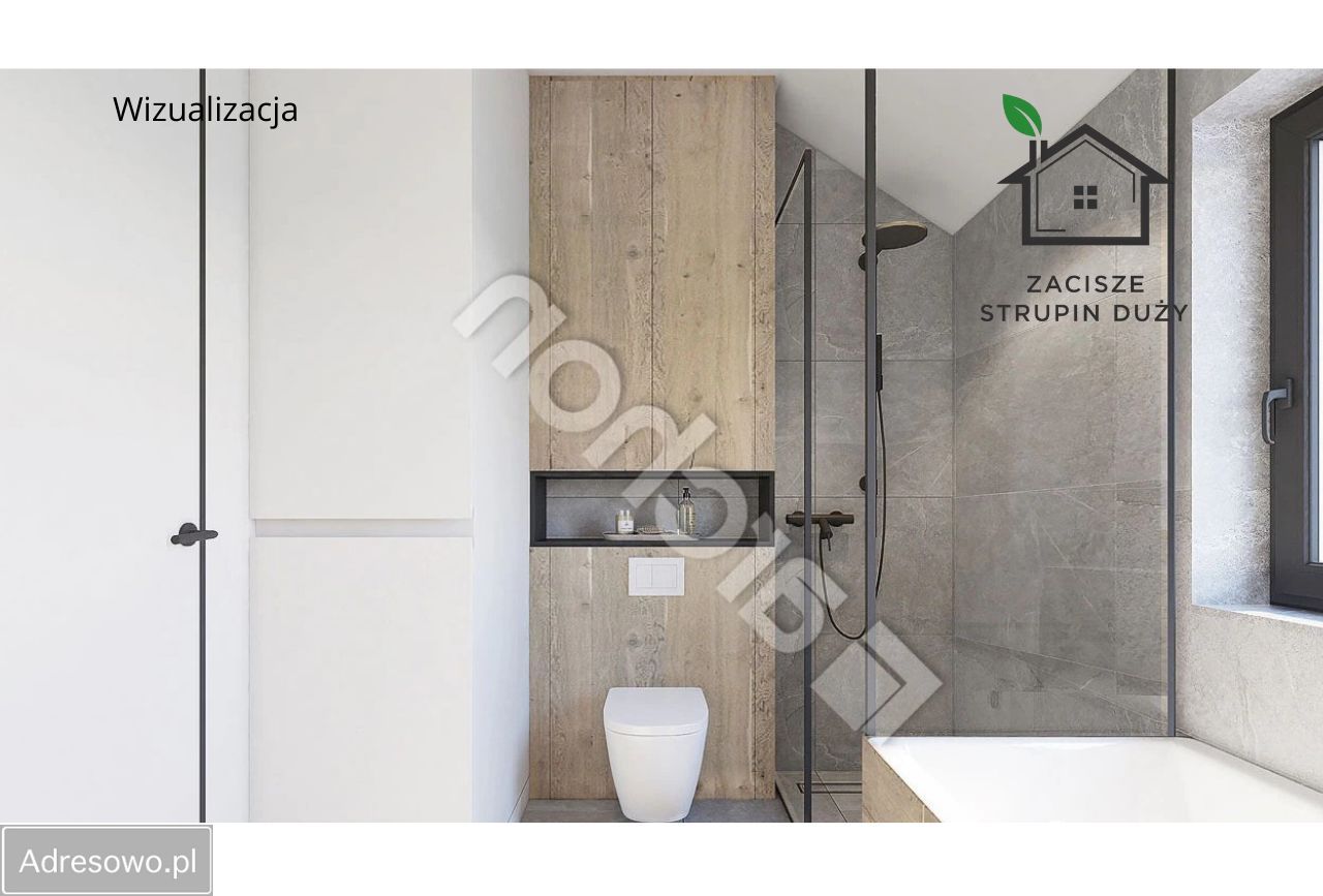 dom wolnostojący, 5 pokoi Strupin Duży. Zdjęcie 5