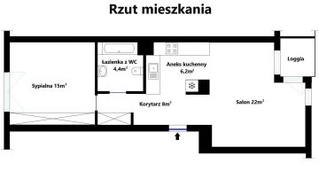 Mieszkanie 2-pokojowe Legionowo Bukowiec, ul. gen. Bolesława Roi