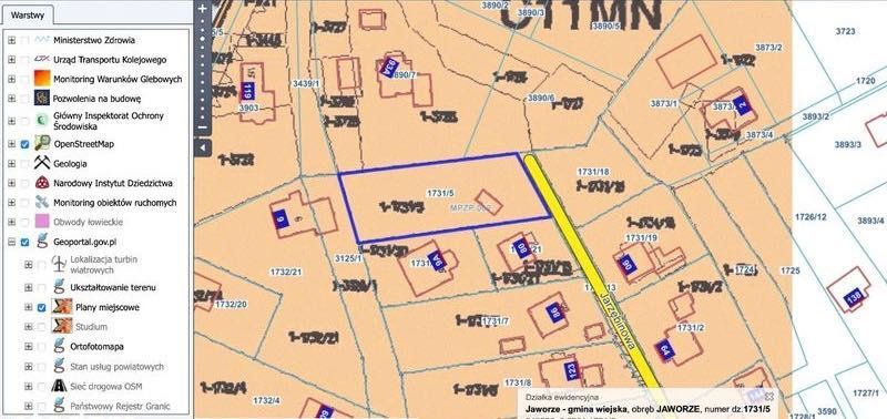 Działka budowlana Jaworze, ul. Jarzębinowa. Zdjęcie 4