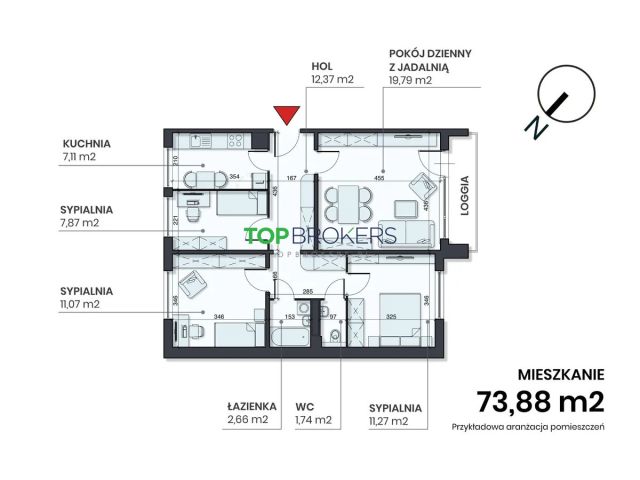 Mieszkanie 4-pokojowe Warszawa Bielany, ul. Renesansowa. Zdjęcie 18