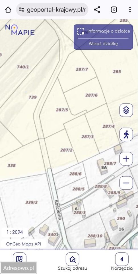 Działka rolna Siedlęcin, ul. Kościelna. Zdjęcie 6