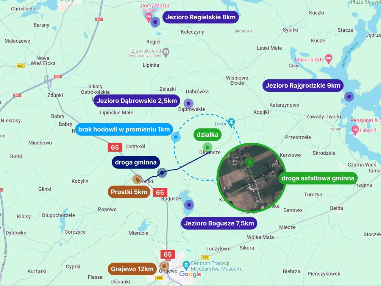 Działka budowlana Długosze. Zdjęcie 2