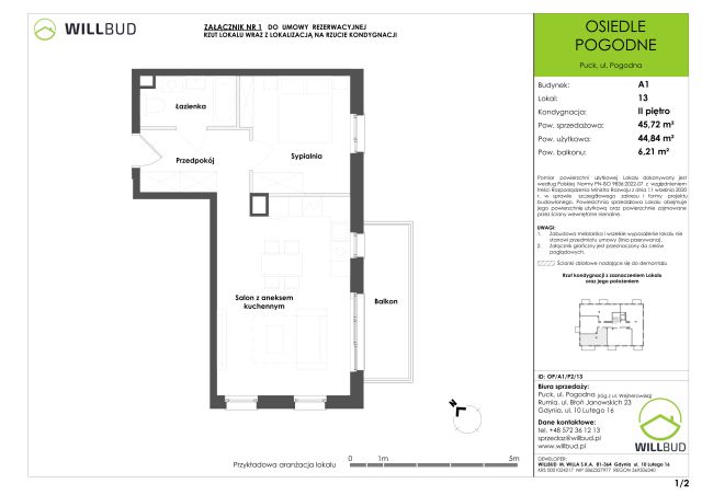 Mieszkanie 2-pokojowe Puck, ul. Pogodna. Zdjęcie 9