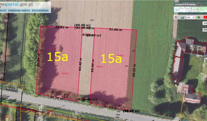 Działka budowlana Jarosławiec