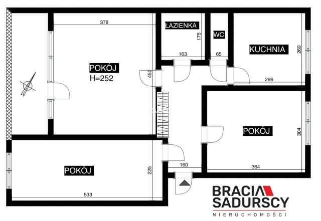 Mieszkanie 3-pokojowe Kraków Dębniki, ul. Aleksandry. Zdjęcie 22